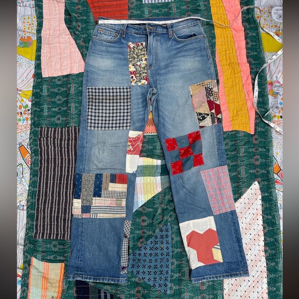 B Sides patchwork jeans